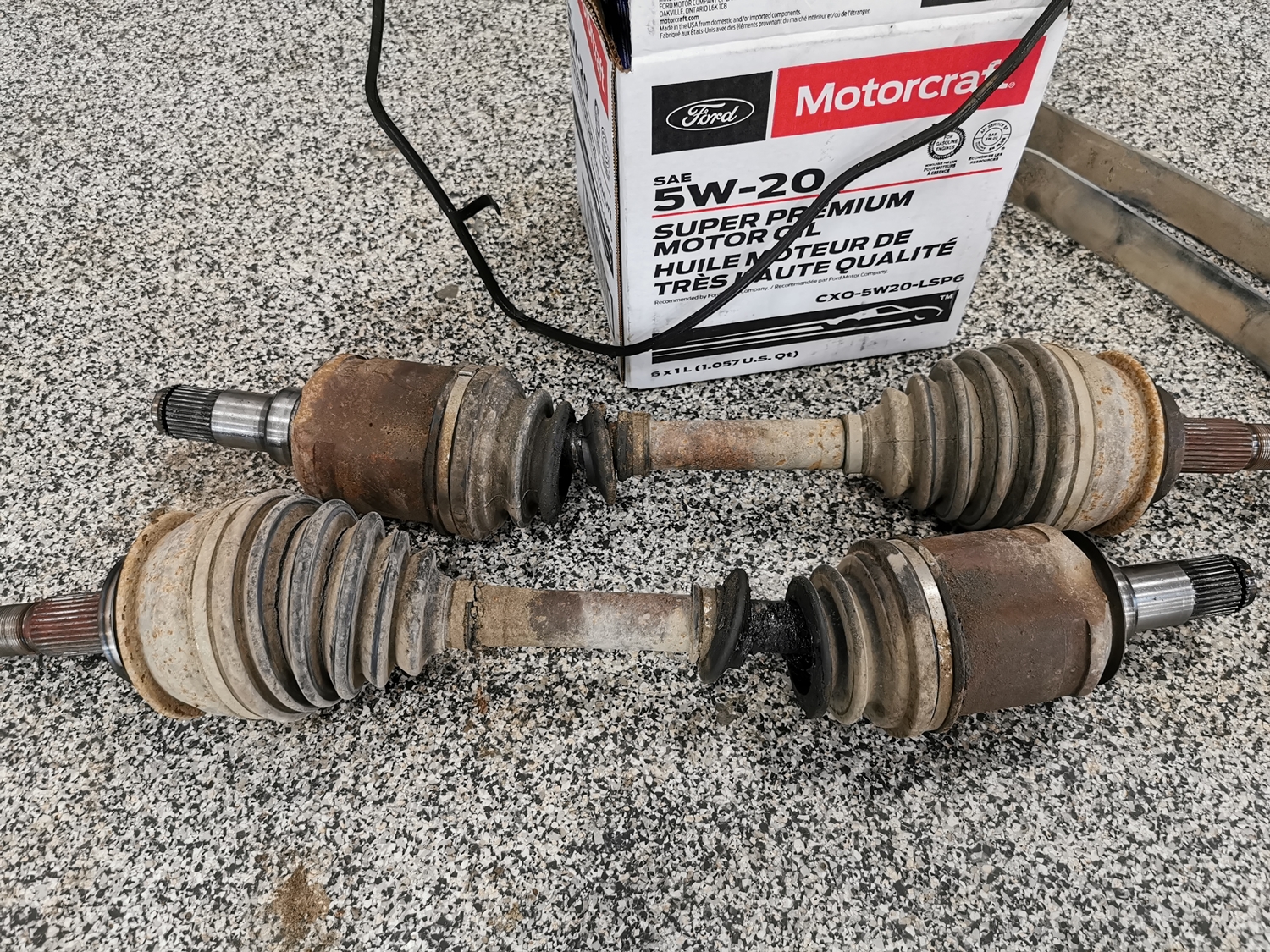 worn out cv axle